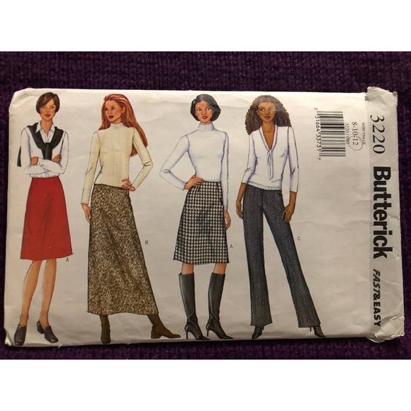Butterick Pattern 3220 skirt pant sz 8 10 12 - Picture 1 of 8